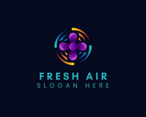 Wind Exhaust Fan logo design