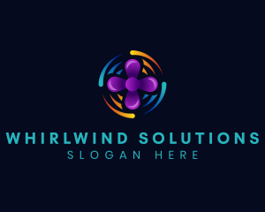 Whirlwind - Wind Exhaust Fan logo design