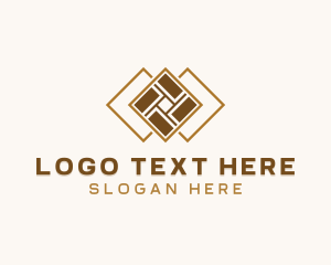Home Depot - Tile Flooring Pavement logo design