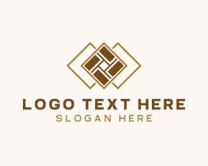 Tile Flooring Pavement Logo