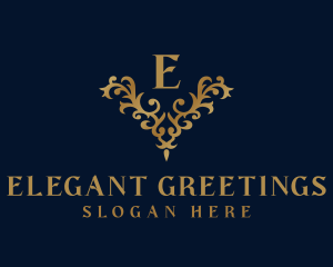 Golden Ornament Luxury logo design