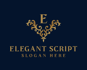 Golden Ornament Luxury logo design