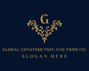 Floral - Golden Ornament Luxury logo design