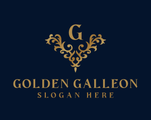 Golden Ornament Luxury logo design