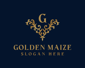 Golden Ornament Luxury logo design