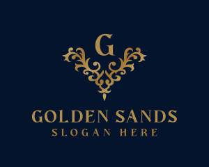 Golden Ornament Luxury logo design