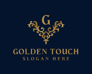 Golden Ornament Luxury logo design