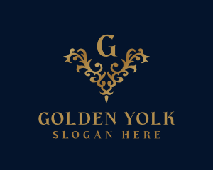 Golden Ornament Luxury logo design