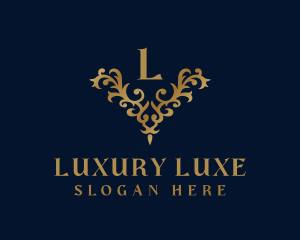 Golden Ornament Luxury logo design