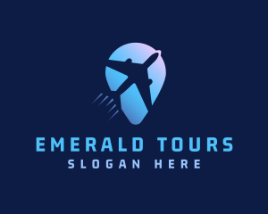 Travel Plane Tour logo design