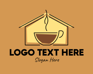 Caffeine - Espresso Coffee House logo design
