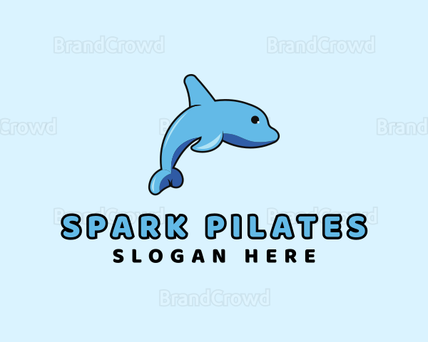 Baby Dolphin Animal Logo