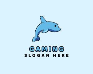 Baby Dolphin Animal Logo