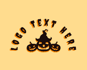 Halloween Spooky Pumpkin logo design