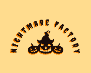 Halloween Spooky Pumpkin logo design