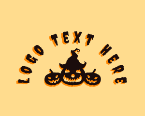 Squash - Halloween Spooky Pumpkin logo design