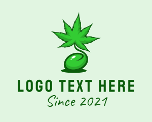 Cannabidiol - Medical Marijuana Seed logo design