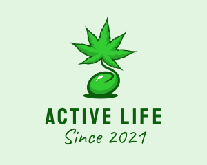 Organic Product - Medical Marijuana Seed logo design