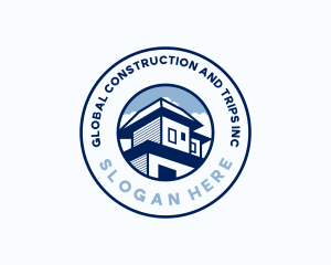 Roofing House Builder Logo