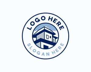 Repair - Roofing House Builder logo design