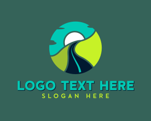 Scenic - Road Transport Travel logo design