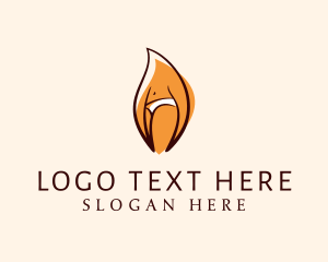 Lingerie Shop - Sexy Fire Underwear logo design
