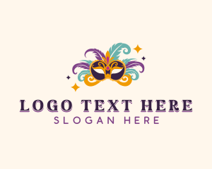 Festival - Mask Festival Costume logo design