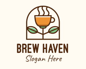 Organic Brewed Coffee logo design