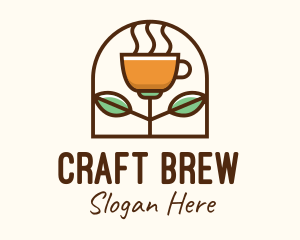 Organic Brewed Coffee logo design