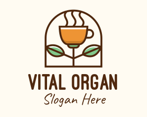 Organic Brewed Coffee logo design