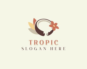 Organic Coconut Milk logo design