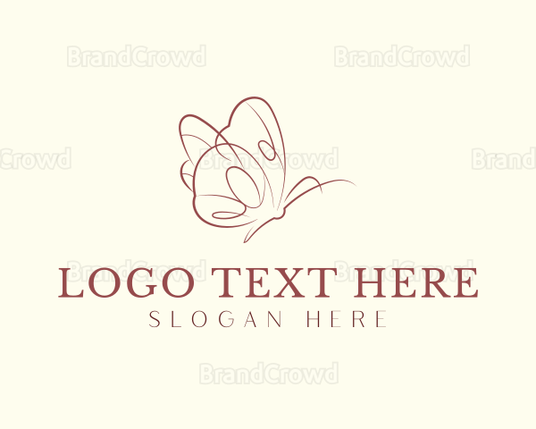 Beautiful Garden Butterfly Logo