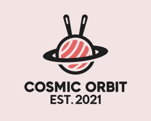 Sushi Orbit Planet  logo design