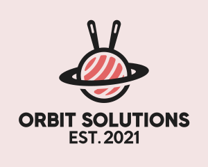 Sushi Orbit Planet  logo design