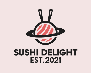 Sushi Orbit Planet  logo design