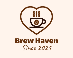 Coffee Cup Love logo design