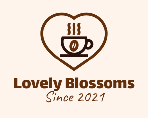 Lovely - Coffee Cup Love logo design