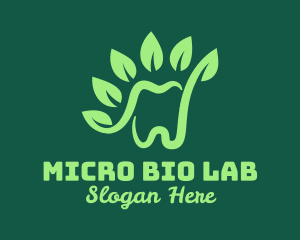 Green Natural Tooth logo design