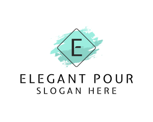 Elegant Paintbrush Fashion logo design