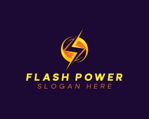 Voltage Lightning Power logo design