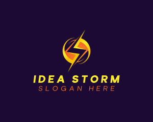 Voltage Lightning Power logo design