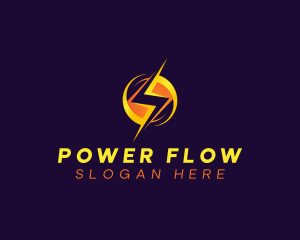 Voltage Lightning Power logo design