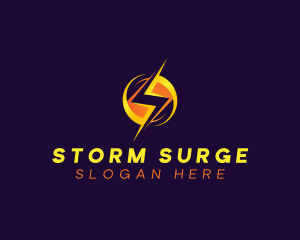 Voltage Lightning Power logo design