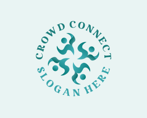 Crowd - Human Community Crowd logo design
