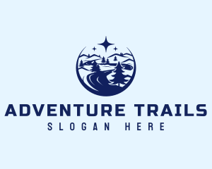 Road Travel Forest logo design