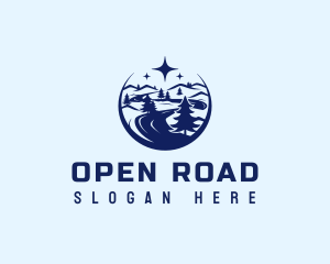 Road Travel Forest logo design