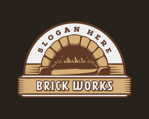 Flame Brick Oven logo design