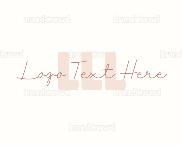 Handwritten Script Business Logo