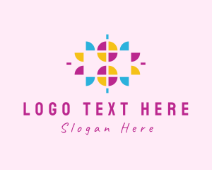 Textile Designing - Geometric Pattern Design logo design