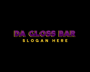 Nightlife Neon Bar logo design